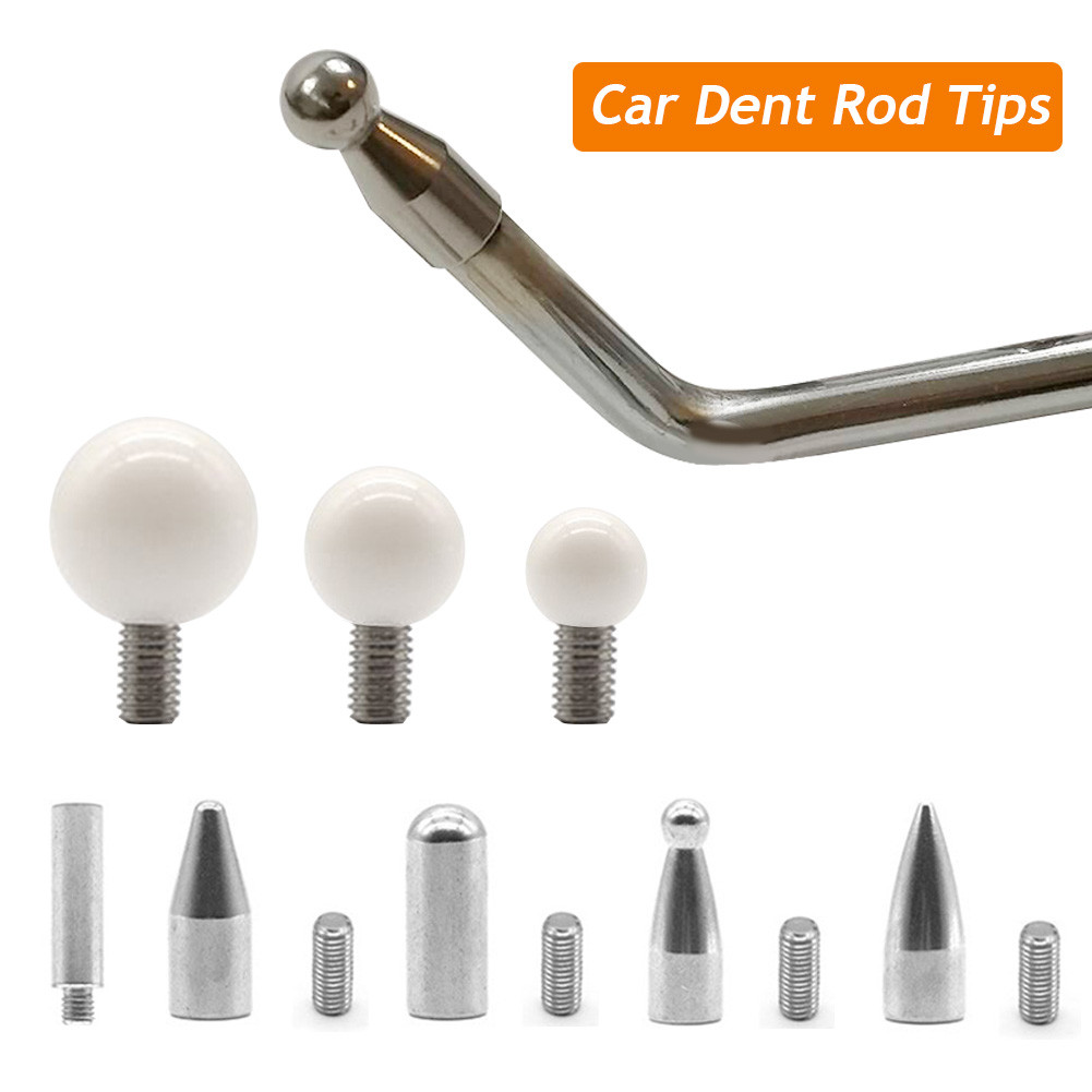 Car Dent Rod Tips Autobody Dent Removal Kit Paintless Dent Removal