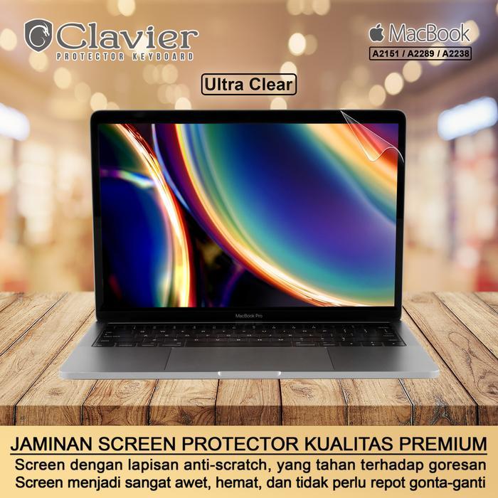 BERKUALITAS Screen Protector Anti Gores Kompatibel untuk Macbook Pro 13 2020 A2289 MXK32 MXK52 Clea