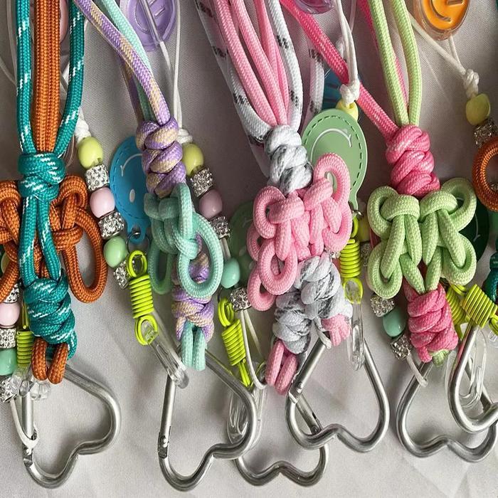 CHINESE KNOT TASSEL HANGING CORD FESTIVE MOBILE PHONE PENDANT BAG BACKPACK CORD UNIVERSAL KEYCHAIN