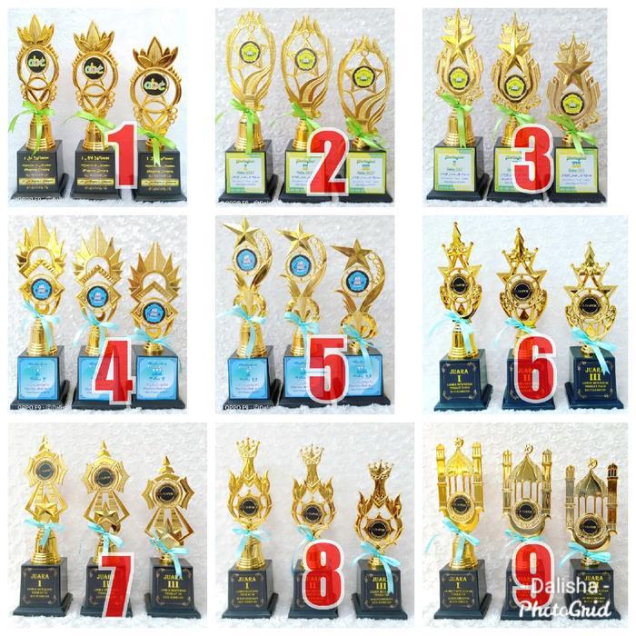 Piala Set Mini Juara 123 Piala Juara 123 Piala Set Kejuaraan Piala 123 Mini Piala Set Seng Mini