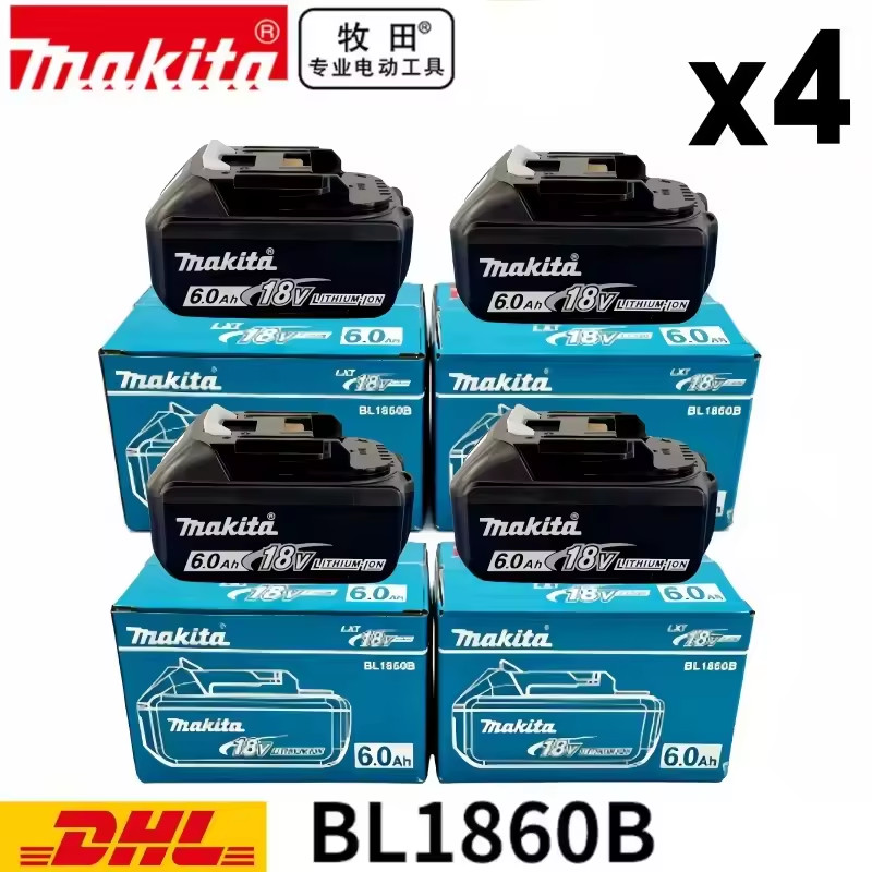 2026 Authentic Makita 9.0Ah 5/6.0Ah Battery Hot Selling 18V Tools Battery Replaceable DHR202 DJV182