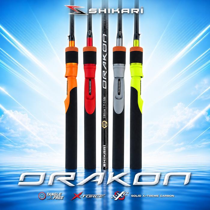 Joran Pancing Shikari Drakon Spinning Gagang Full Busa 180 cm