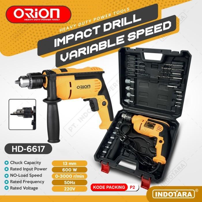Mesin Bor Listrik Impact Drill Listrik Orion Hd-6617