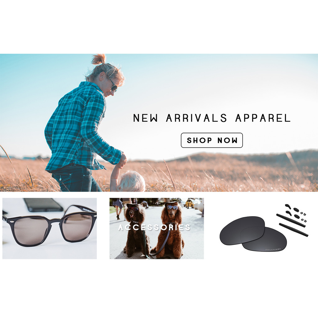 OOWLIT Polarized Replacement Lenses for- Maui Jim Ho'okipa MJ407 Sunglasses