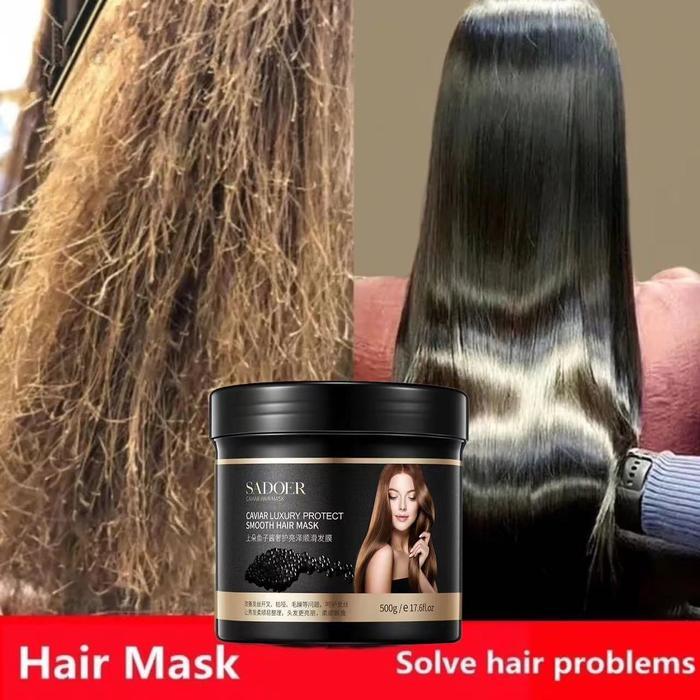 Hair Mask Smoothing Masker Keratin Treatmen Rambut Rusak dan Kering Rontok Ala Korea Lembut Wangi