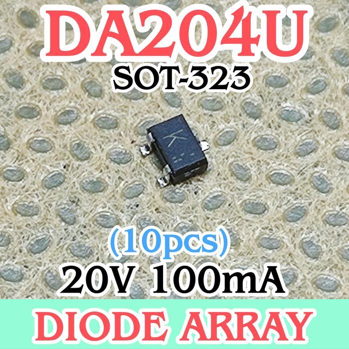 10pcs Dioda SMD DA204U 20V 100mA SOT-323 DIODE ARRAY mark K