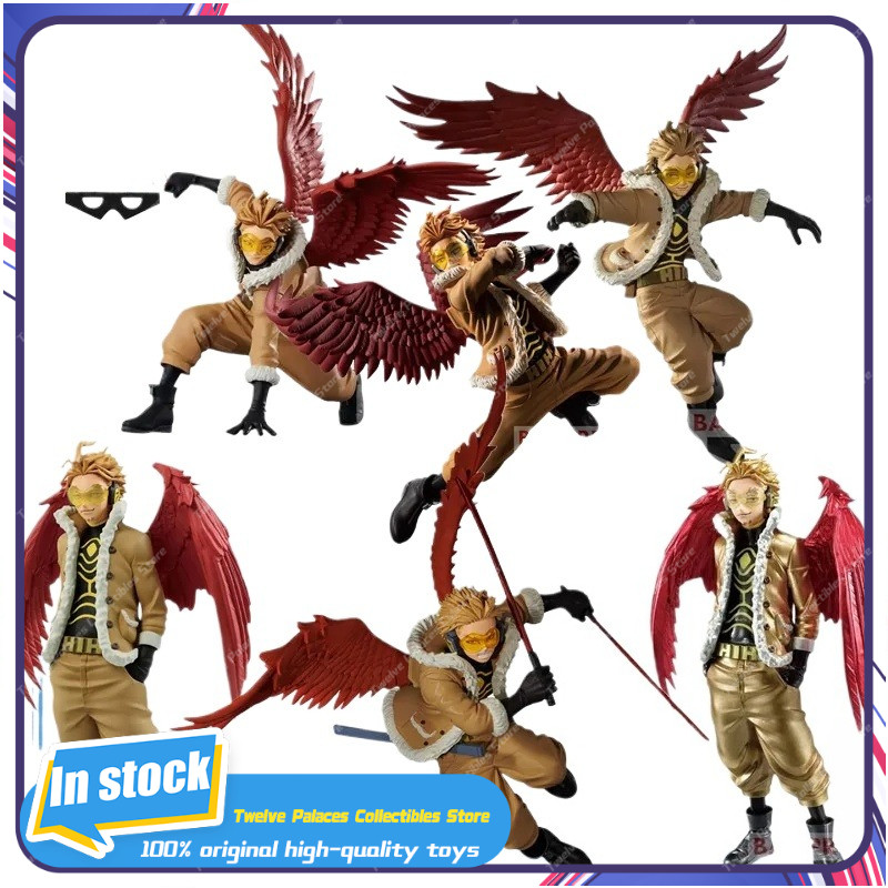 In Stock Original BANDAI BANPRESTO My Hero Academia THE AMAZING HEROES PLUS HAWKS Ver. PVC Anime