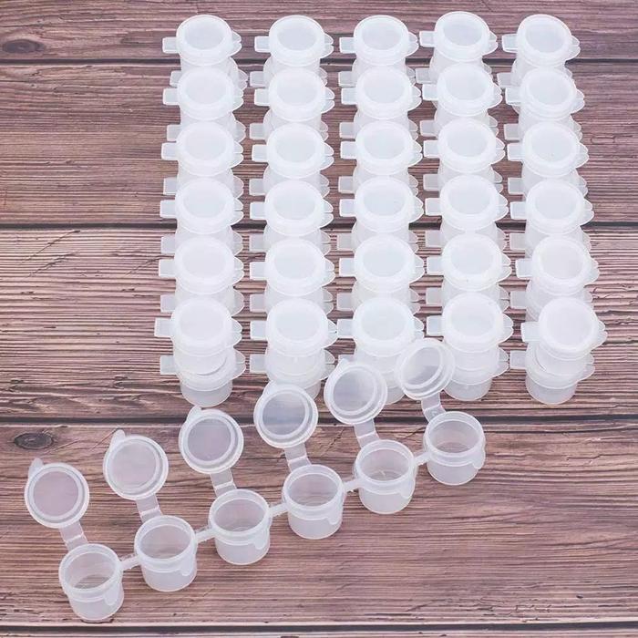 NEW pot cat plastik renteng tabung cat 5 ml x 6 pot