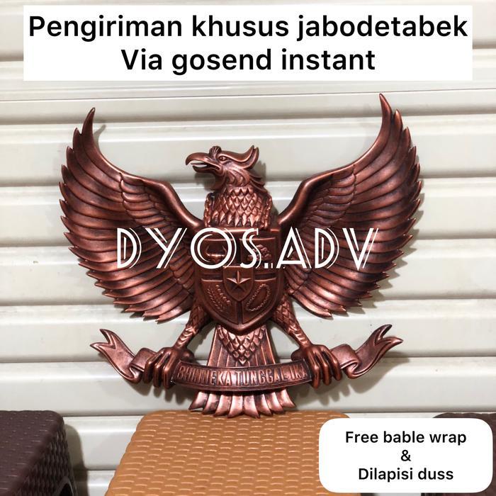 READY lambang garuda pancasila bahan fiber perunggu 50cm