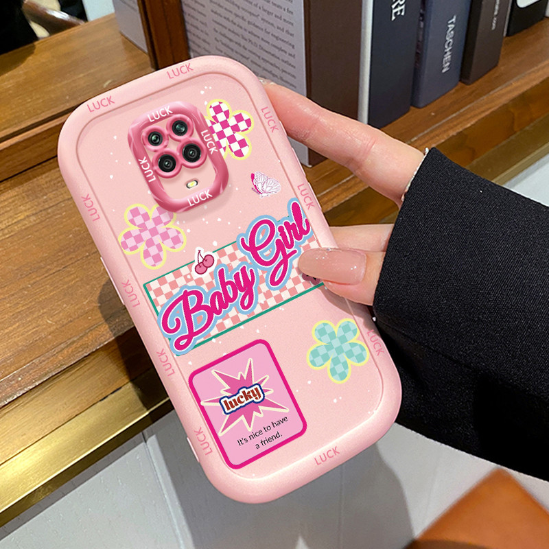 Casing Hp untuk Xiaomi Redmi Note 9s Note 9 Pro POCO M2 Pro Case Casing pola bunga bercahaya Kesing 