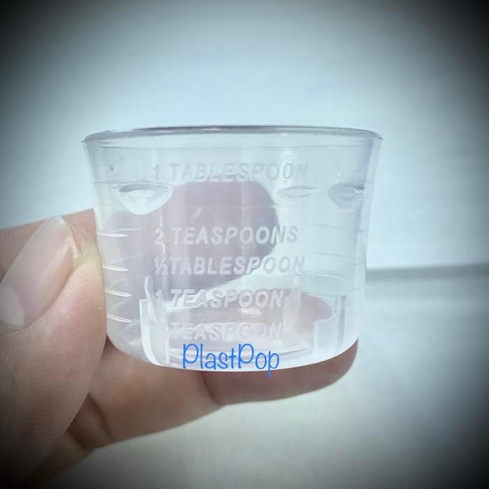SLOKI PLASTIK GELAS TAKAR OBAT CAIR 15 ML