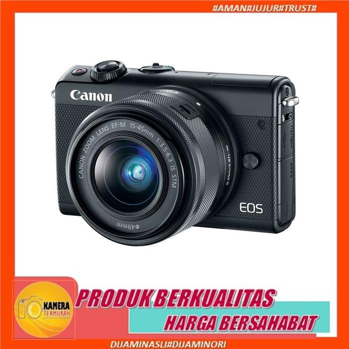 Canon Eos M100 Kamera Canon M100 Kit 15-45Mm Stm Paket Lengkap Terbaru 
