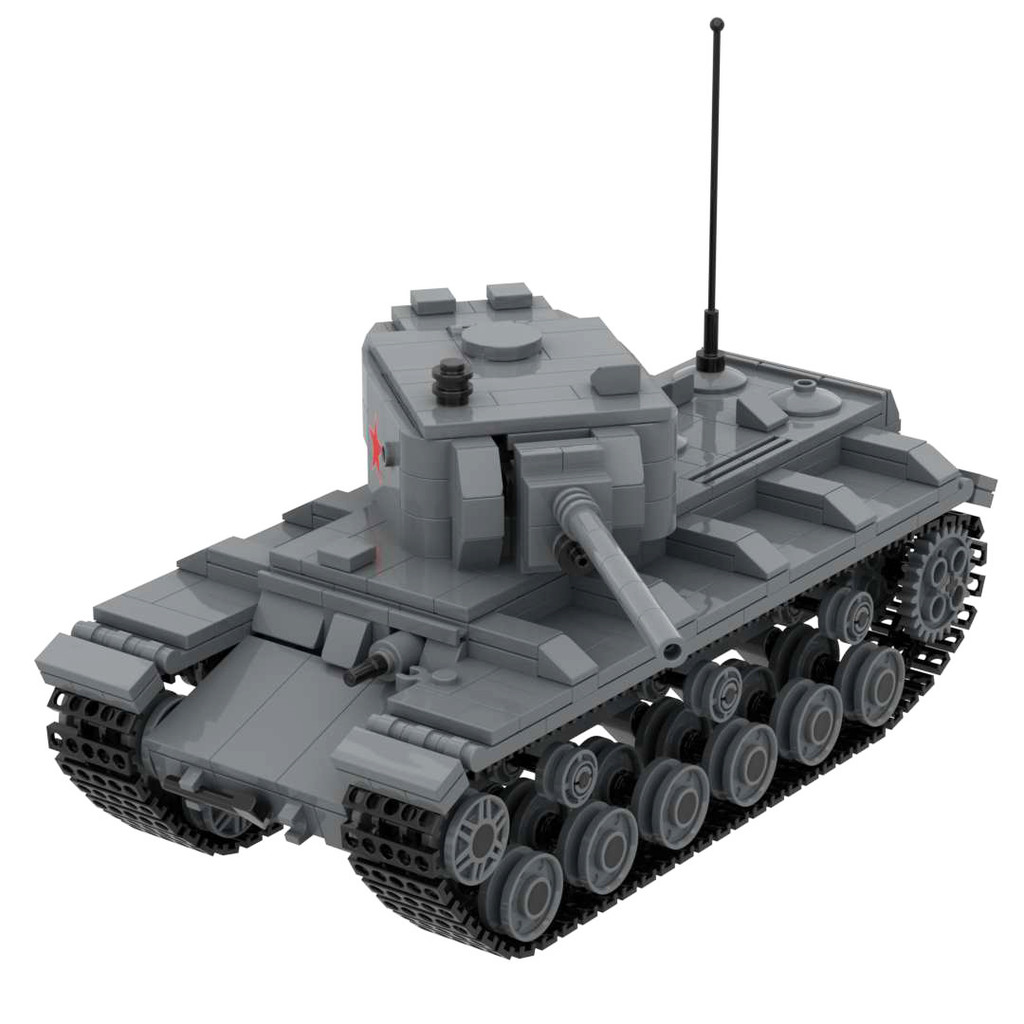 WWII Soviet Heavy Tank KV1 & KV2 Military Building Blocks Toy Set Bricks Model Collectible Gift