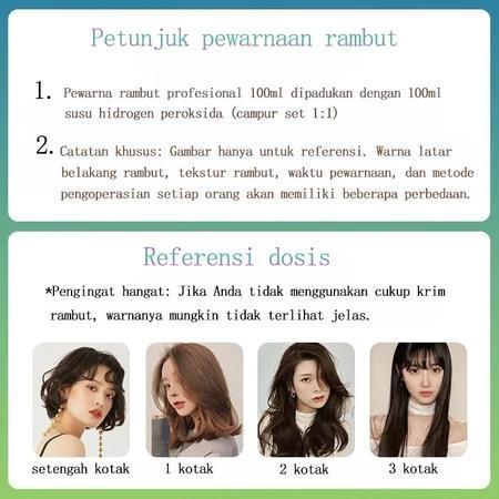 Cat Rambut Pewarna Rambut 100Ml Herbal Cat Rambut Ash Brown Milk Tea Brown Pewarna Rambut Ash Brown
