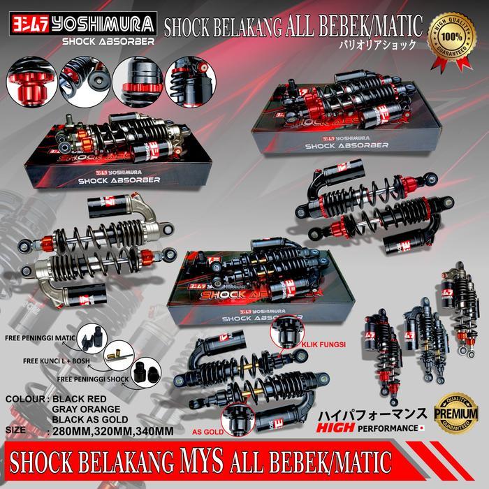 Ready SP SHOCKBREAKERBLK TABUNG YOSHIMURA EVO PCX150/XMAX/NMAX/NOUVO/AEROX