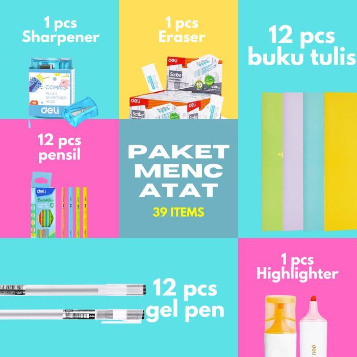 [BTS COMBO GACOR] BUKU TULIS/GEL PEN/PENSIL SET/SET PENGGARIS/NOTES/HIGHLIGHTER/CORRECTION