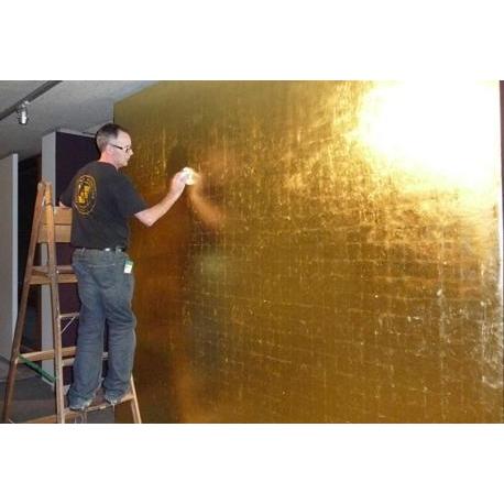 Kertas Foil Emas Gold Leaf Foil Sheet Kertas Prada Sepuhan Sepuh 1000