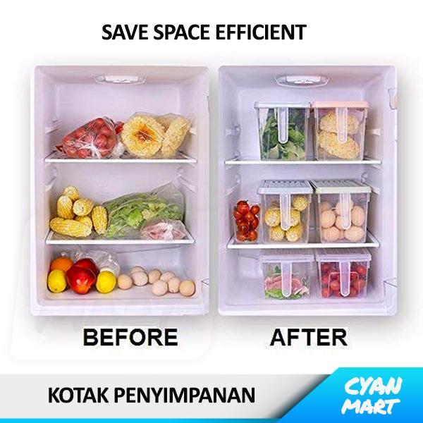 Kotak Makanan Food Storage Box Container Freezer Rak Kulkas Serbaguna