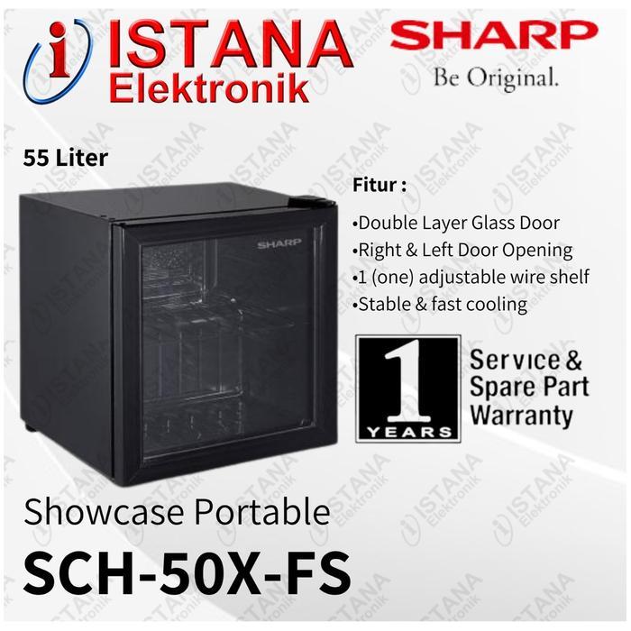 SHARP SHOWCASE 55 LITER PORTABLE/MINI SCH-50X-FS
