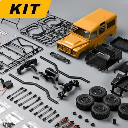 MN-111K D110 KIT METAL (YELLOW) 1/18 4WD PORTAL RC ADV OFFROAD MN111
