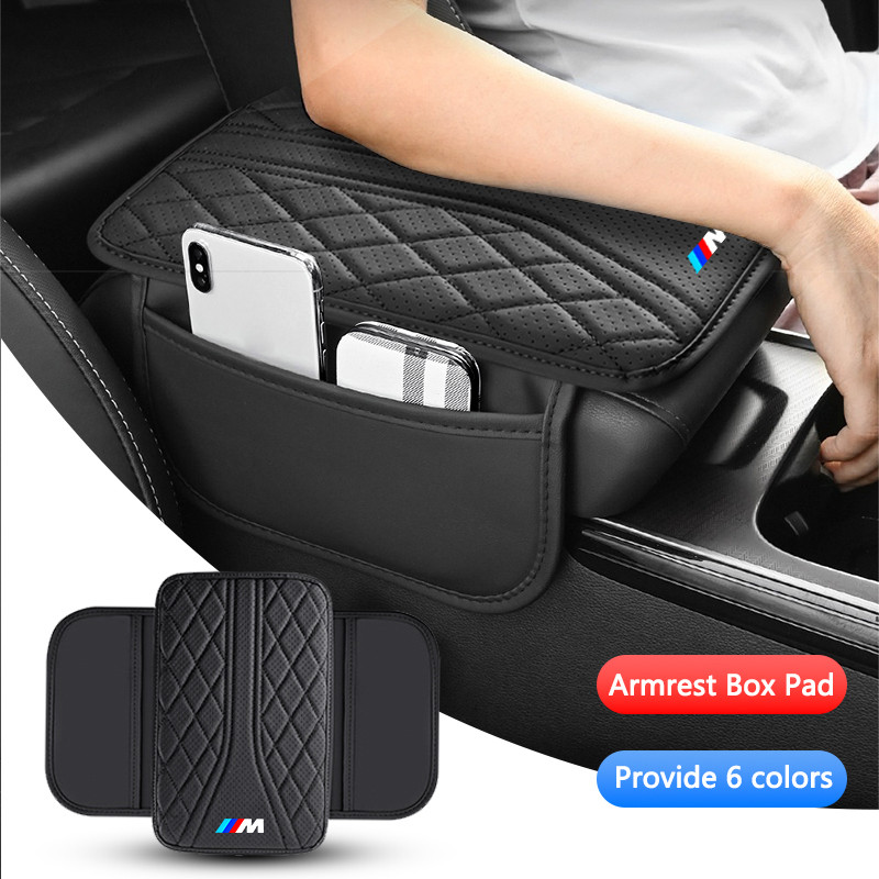 Car Armrest Box Protection Cushion For BMW M Performance M6 X3 E46 E90 E39 F10 F20 F30 G20 E60 E36