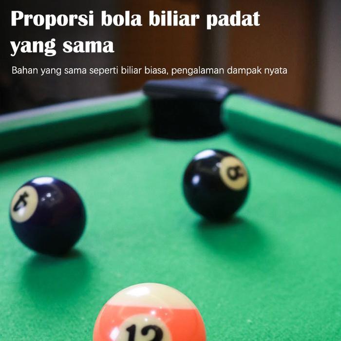 Zabymall- Mini Pool Table Lipat Kaki / Meja Billiard Mini / Billiard Table Bonus /Mini Pool Table