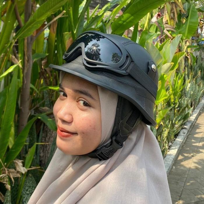 Flash Sale Helm Nazi/ Helm Club/Helm Retro Chip/Helm Chip+Kacamata Sky/Helm Retro Murah Kacamata