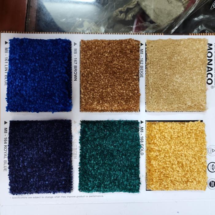 Karpet Monaco karpet polos tebal roll karpet rumah roll karpet kantor roll