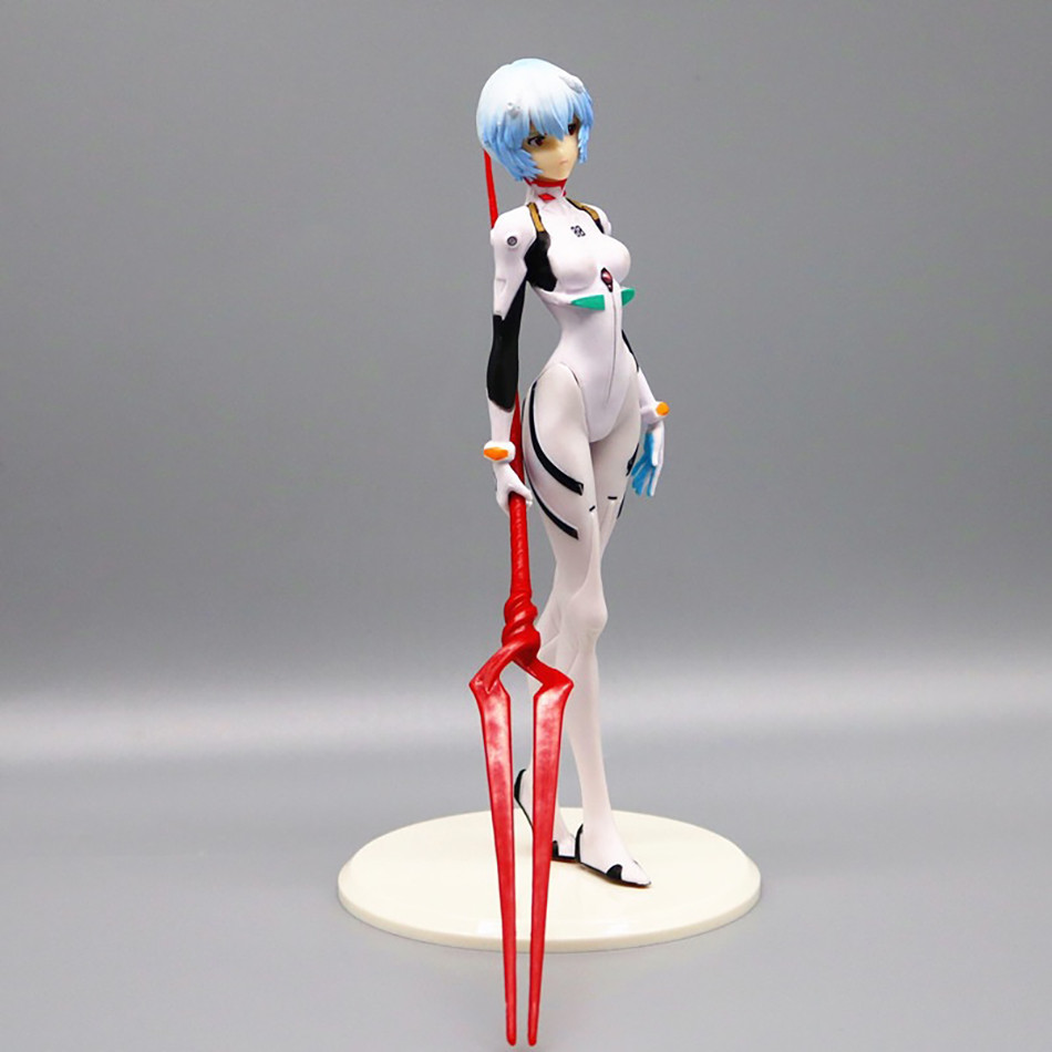 23Cm EVA Rei Ayanami Figure Spear Of Longinus Neon Genesis Evangelion Anime PVC Collectible Model