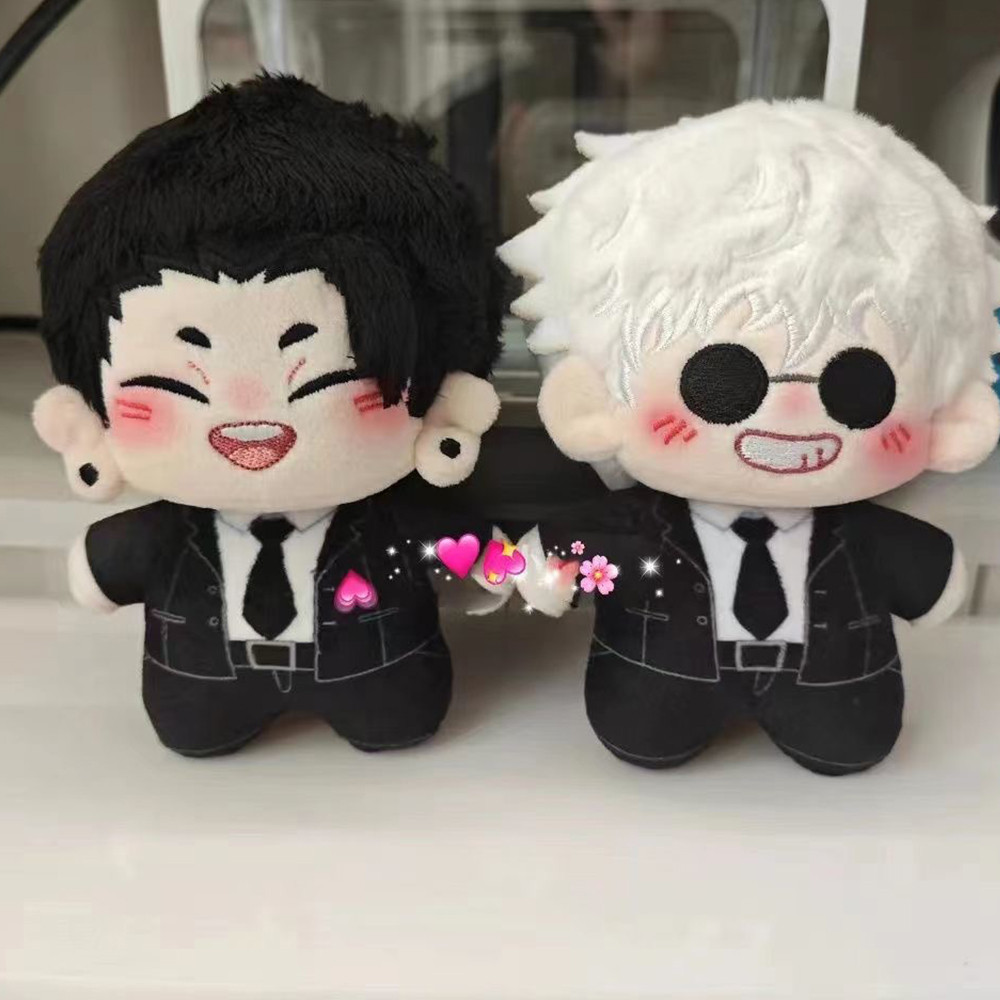 JJK Anime Plush Doll Cute Gojo and Geto Plushies Bag Pendant Geto Suguru Stuffed Animals Doll Pillow