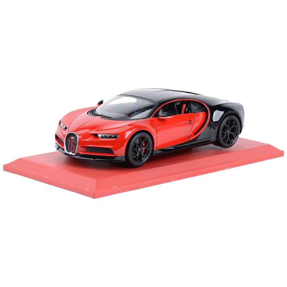 Bburago 1:18 Bugatti Chiron Sports Black Static Die Cast Vehicles Collectible Model Car Toys