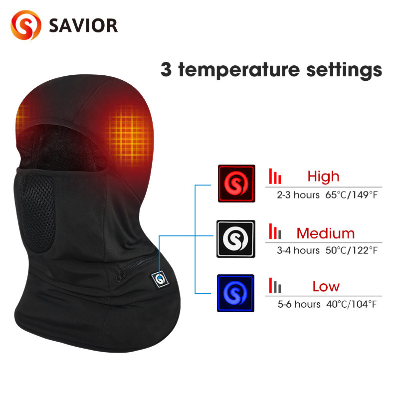 Savior Heat Heating Ski Mask With Battery Electric Warm Hats For W Snowboard Balaclava k