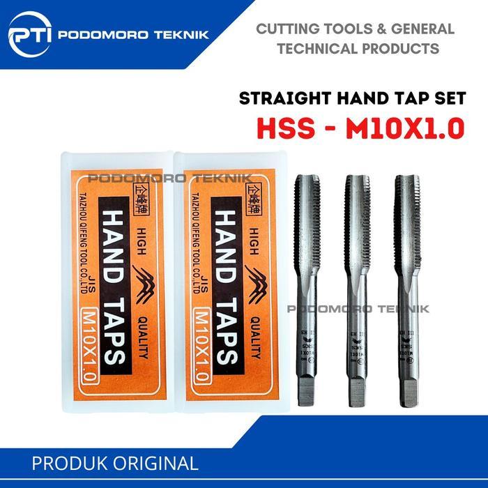 Hand Tap M10 X 1.0 Tap Manual Tap Tangan Lurus M10X1.0