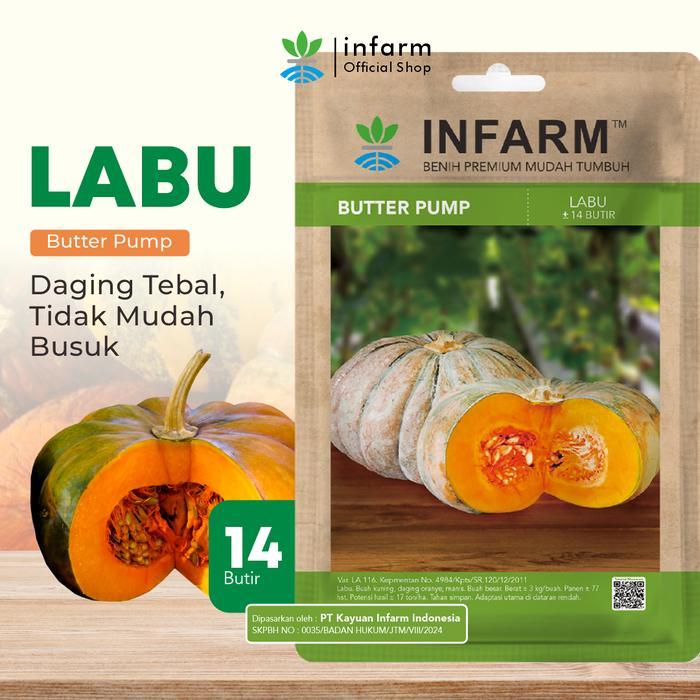 INFARM - Benih Buah Labu Butterpump, Benih Unggul Labu Kuning Bibit Super Labu Kuning Bibit Labu