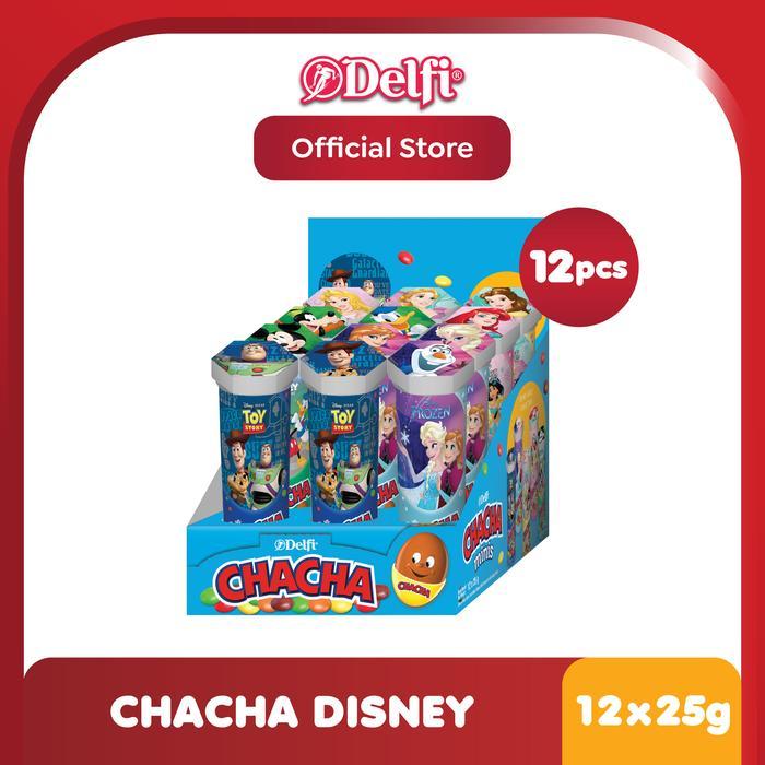 Chacha Disney Permen Minis Milk Chocolate 25 g - Isi 12 Pcs
