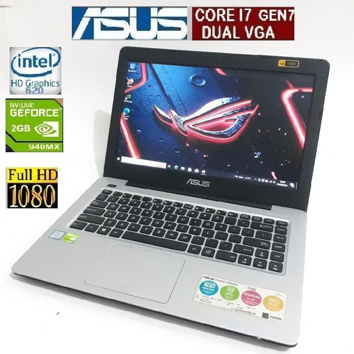 ASUS ssd core i7 dual vga laptop layar full hd nvdia geforce 2gb ram 8gb