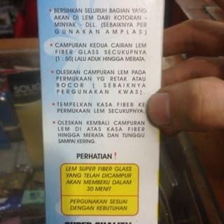 Ok Lem fiber glass fiberglass cap Nuri lem plastik bak mandi ember