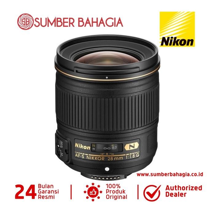 Nikon AF-S NIKKOR 28mm f/1.8G Lensa Kamera