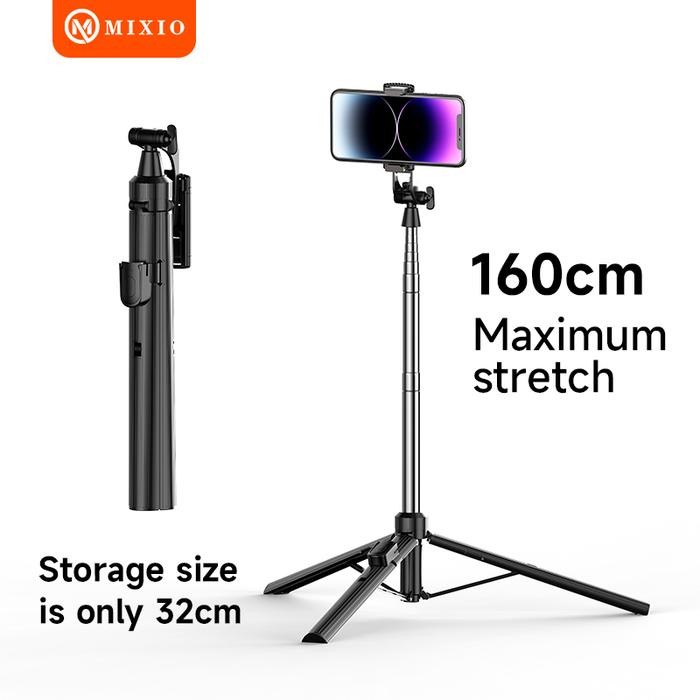 MIXIO A31 Tongsis Bluetooth Selfie Stick Tripod - 80cm