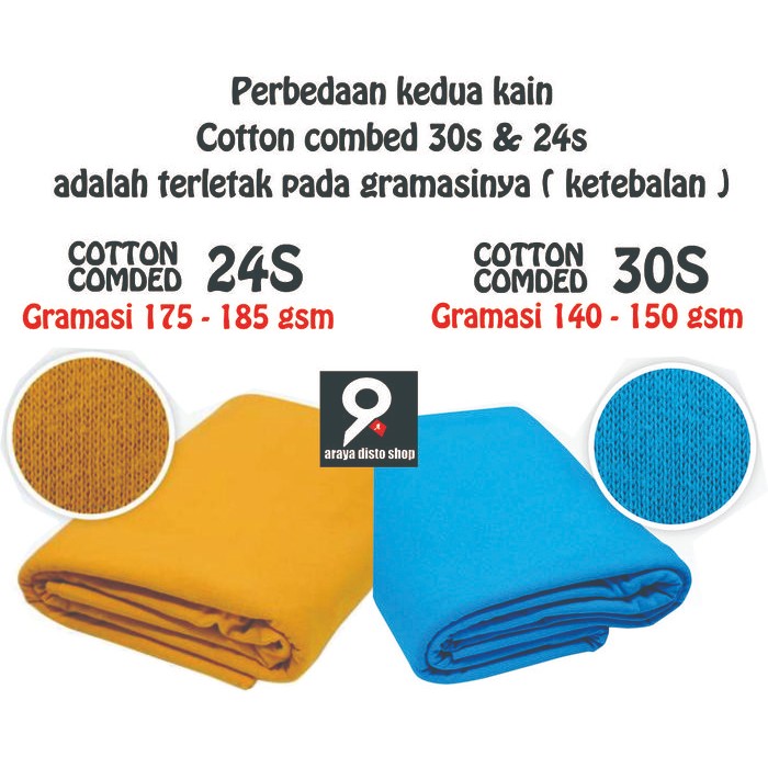 (Good) T shirt kaos polos anak murah % cotton combed 30s lengan panjang