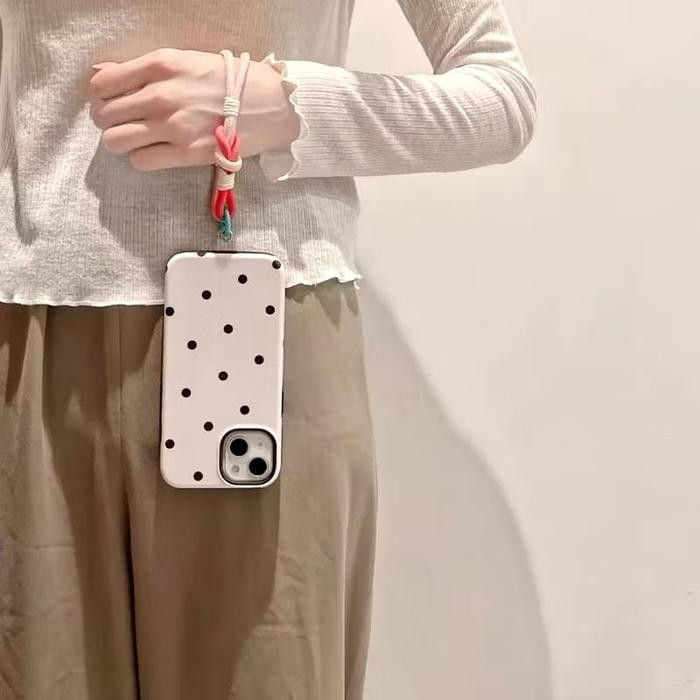 Gelang Tangan Strap Pendek Tali Lanyard + Gantungan Handphone Gantung HP Phone Holder Model Korea