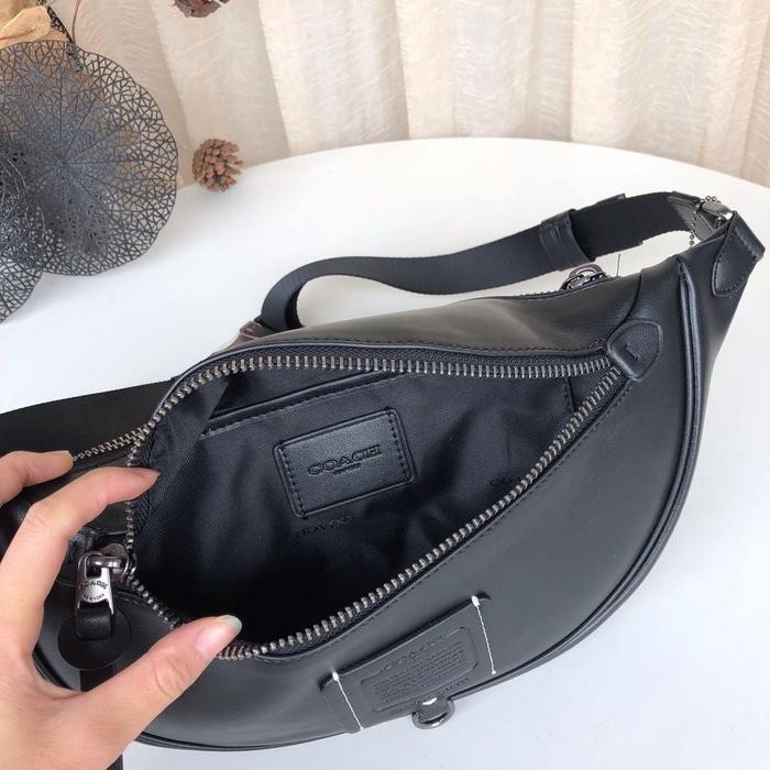 Mantab [Original] Coach Waistbag Rivington Belt Bag In Black Copper Finish Terlariss 