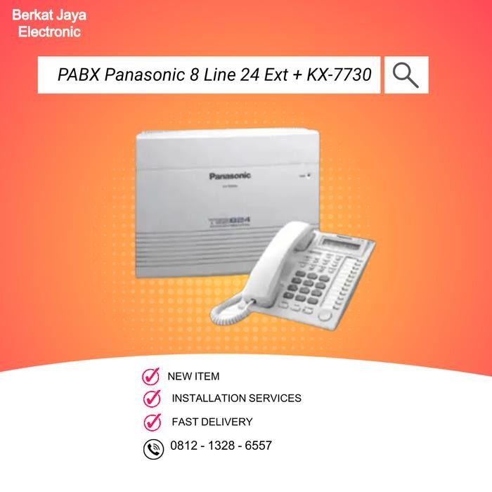 Central Pabx Panasonic KX-TES824(kapasitas 8 line 24Ext)