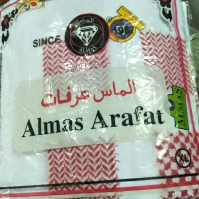 ASLI Sorban Almas Arafat Merah Surban Arab Almas Arafat Merah READY STOCK