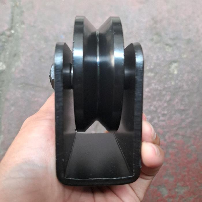 Premium Roda Pintu Gerbang /Roda Pagar/Roda Pagar Besi 3 Inchi ( Rel Siku )