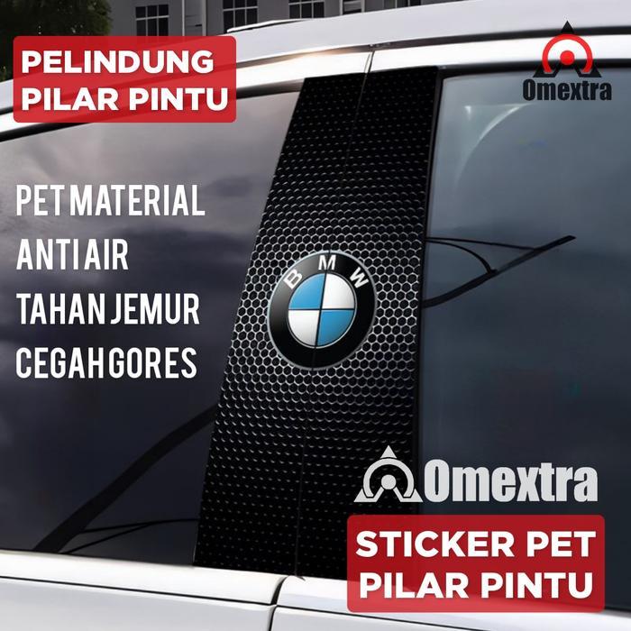 ERM Omextra PET Stiker Pelindung Pilar Pintu Mobil Sticker Pilar Mobil Tahan Jemur Tahan Air Stiker