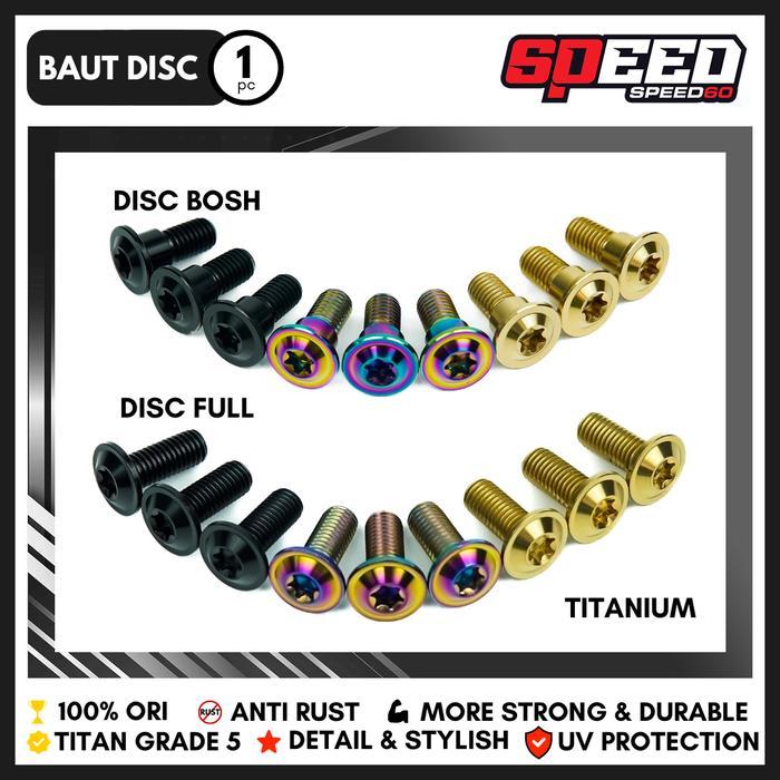Titanium Probolt Baut Disc Yamaha Mio Fino Nmax Aerox Xmax Jupiter Vega Vixion Rx King Bosh Full