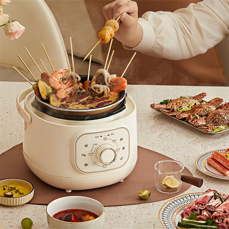 2L Mini Electric Pressure Cooker Smart Household Multicooker High Pressure Pot Small Rice Cooker Slo
