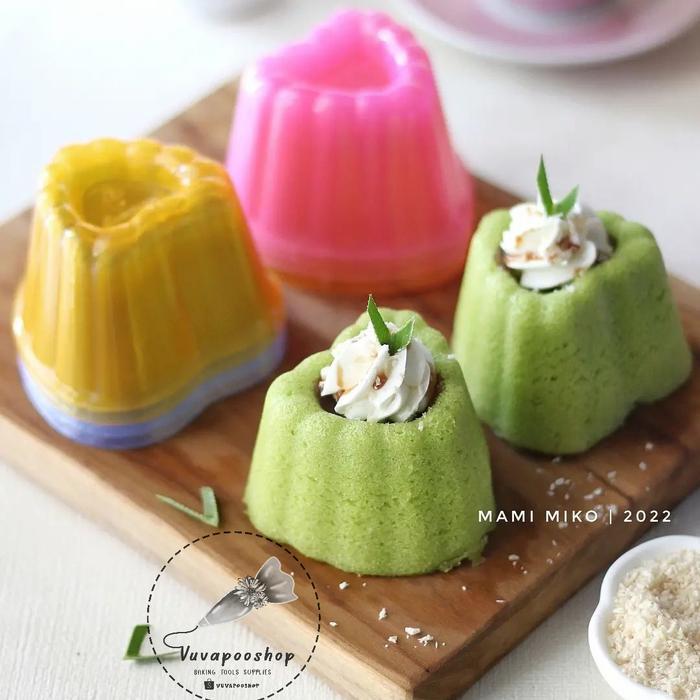 Cup Jelly Hati isi 12pcs Cup Puding Jelly Agar Cetakan Puding Plastik