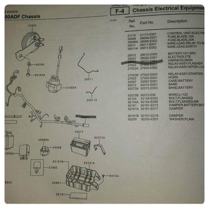 Kabel Body Bajaj 200Ns Kabel Kelistrikan 200Ns Harness Main Br200